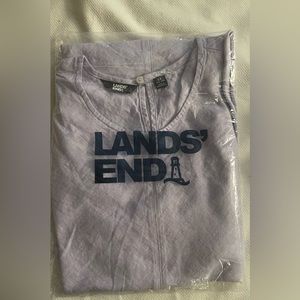 NWT LANDS END LINEN SWING DRESS